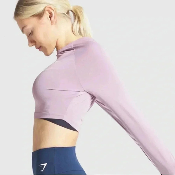Gymshark long sleeve crop top size S - Picture 3 of 8